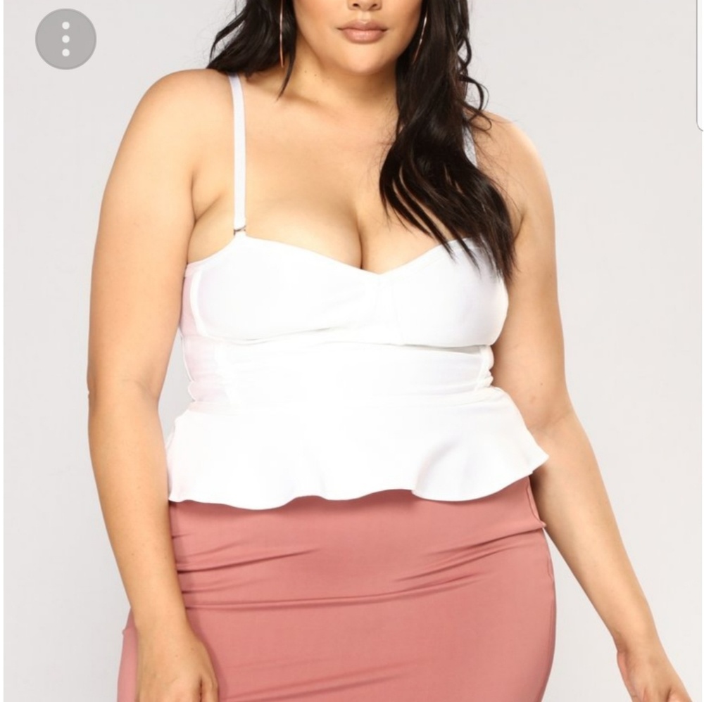 Makes me wonder bustier top